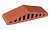 Клинкерный заборный элемент KING KLINKER Рубиновый красный (01), 310/250*100*78 мм